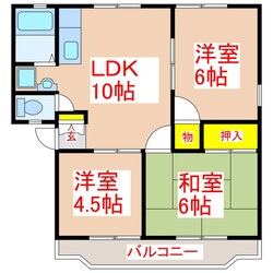 パナハイツ常盤の物件間取画像